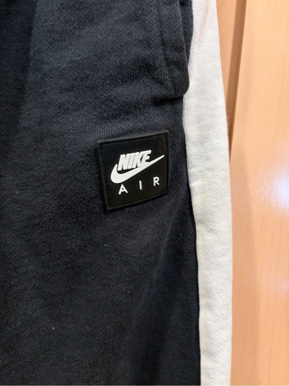 Nike Black Sweatpants with White Side Panels for Kids